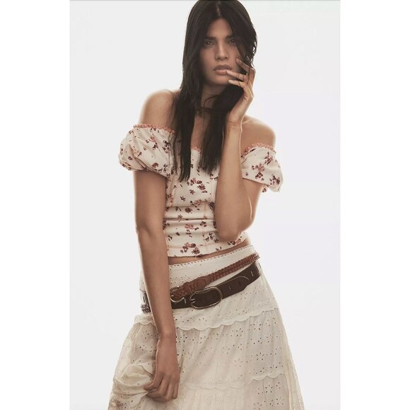 Anthropologie Accessories - Anthropologie Womens Adjustable Notch Belt Size Small Leather Brown AN NWOT